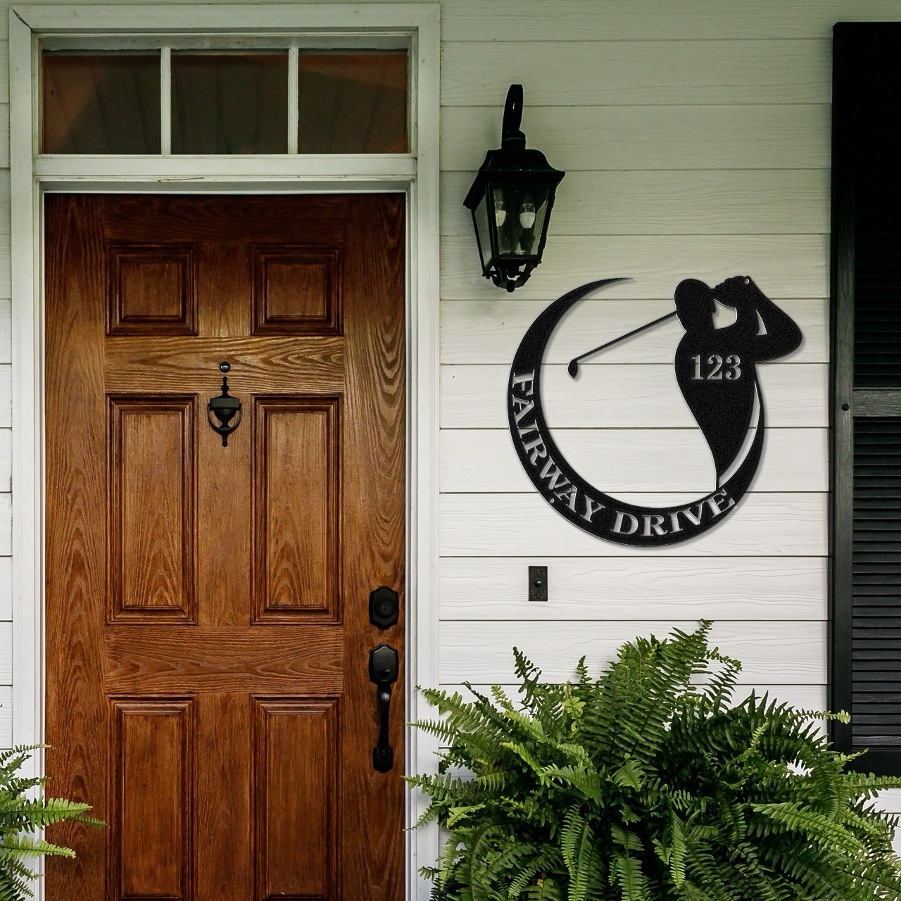 Fairway drive-personalized address sign