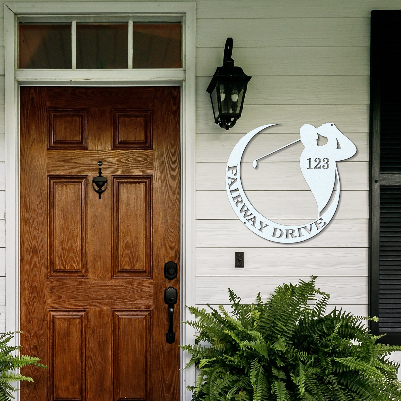 Fairway drive-personalized address sign