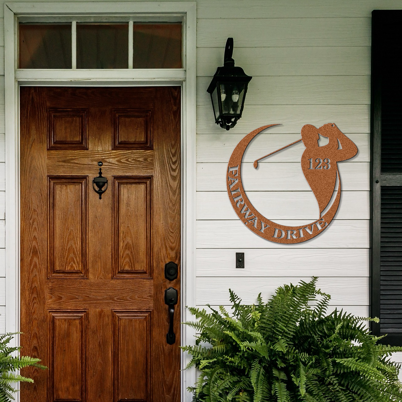Fairway drive-personalized address sign