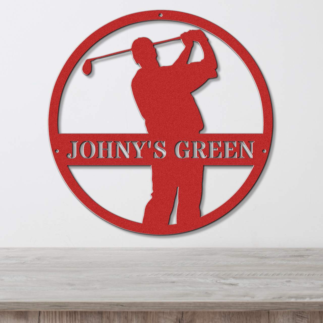 Johny's Green-personalized metal wall art