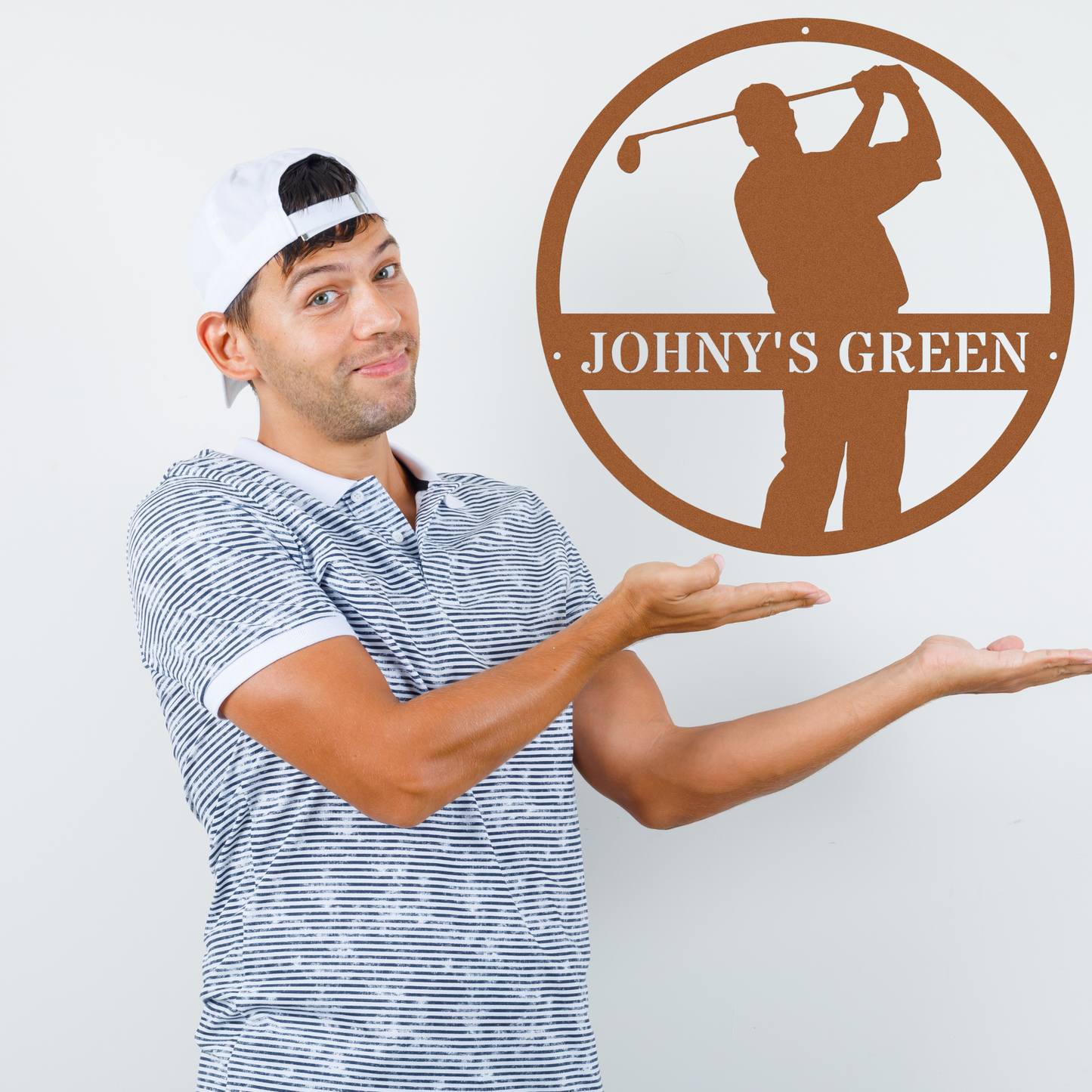 Johny's Green-personalized metal wall art