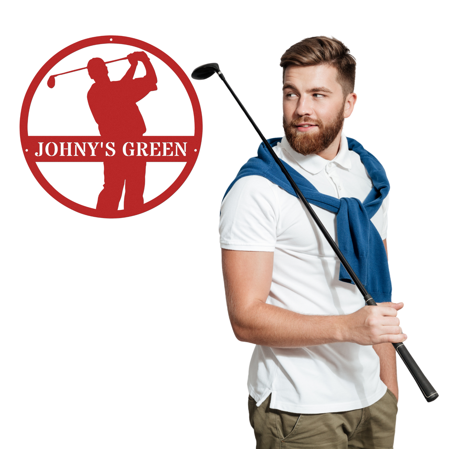 Johny's Green-personalized metal wall art