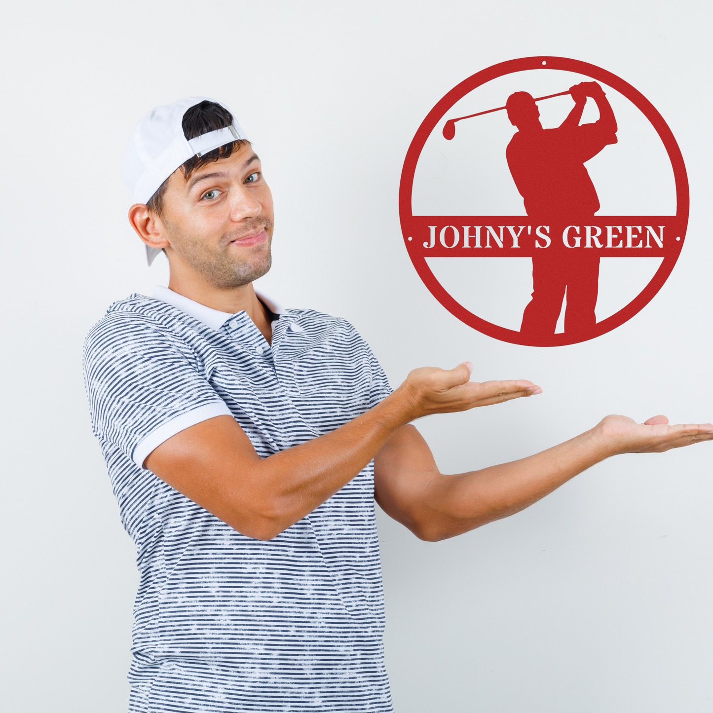 Johny's Green-personalized metal wall art