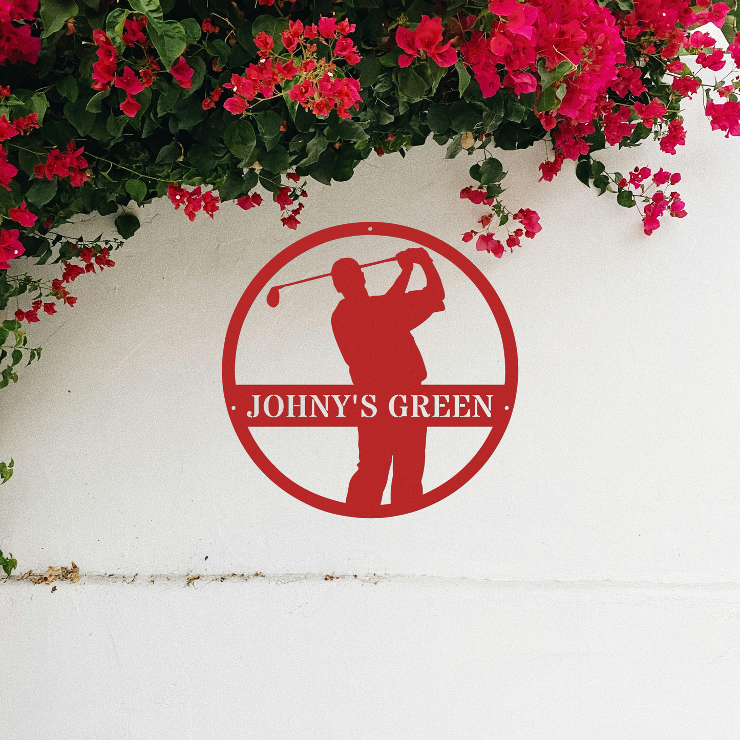 Johny's Green-personalized metal wall art
