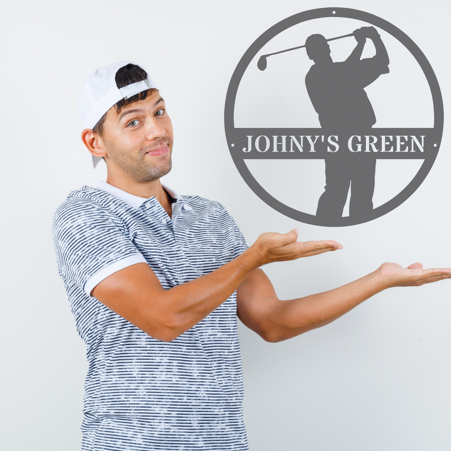 Johny's Green-personalized metal wall art