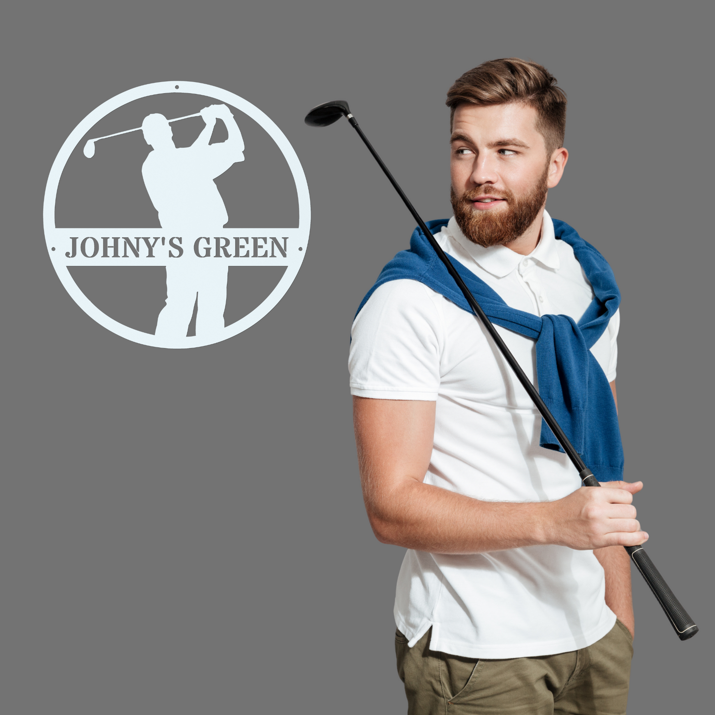 Johny's Green-personalized metal wall art