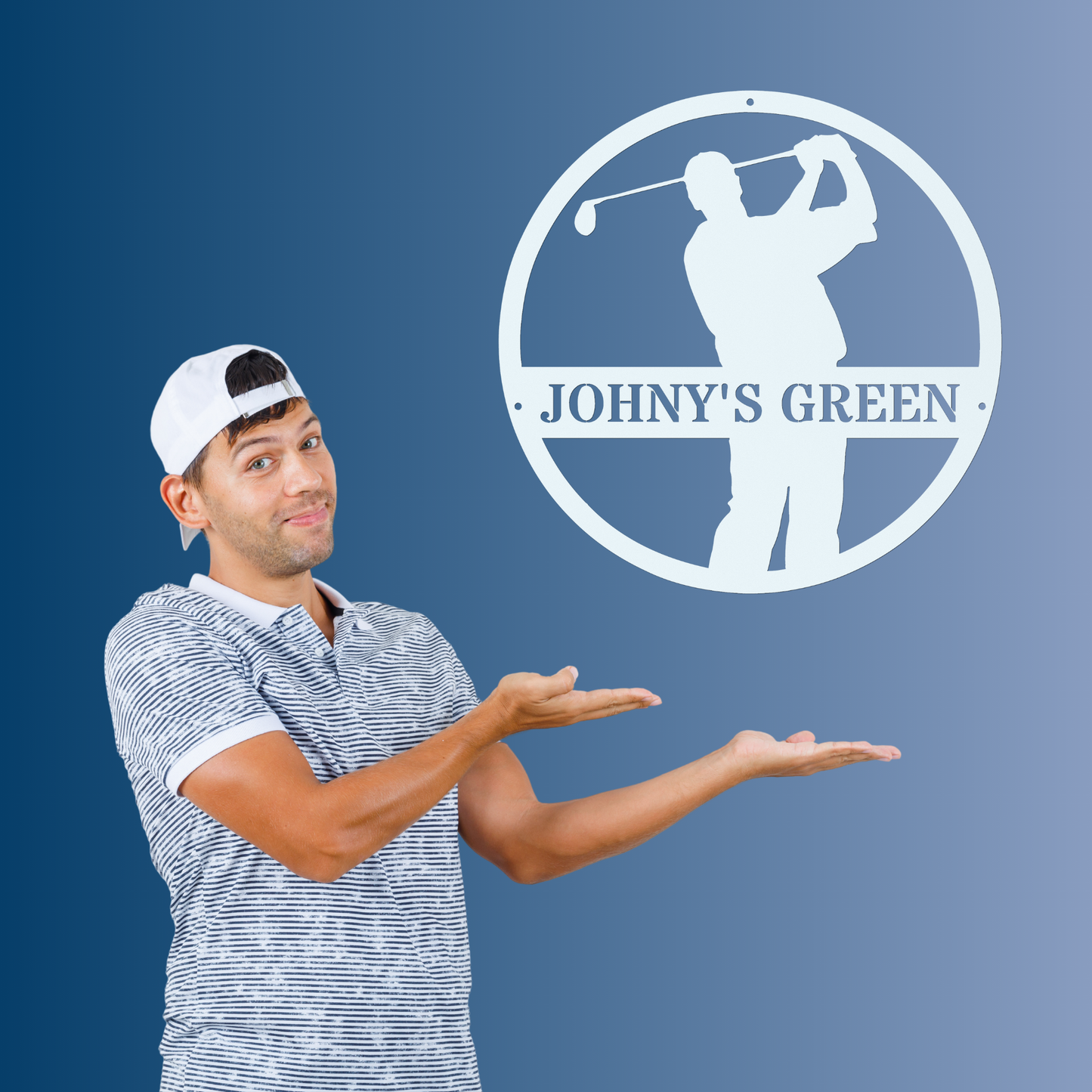 Johny's Green-personalized metal wall art
