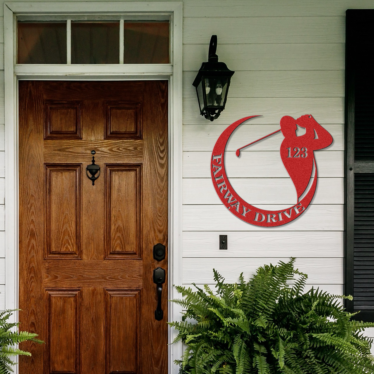 Fairway drive-personalized address sign