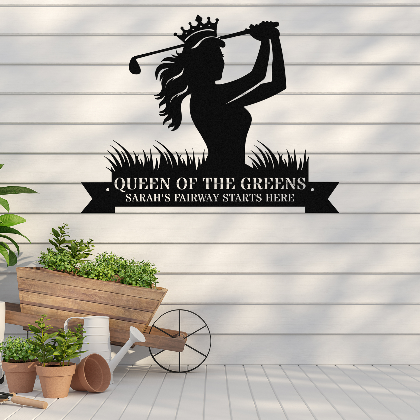 Sarah's Fairway-Personalized Metal sign