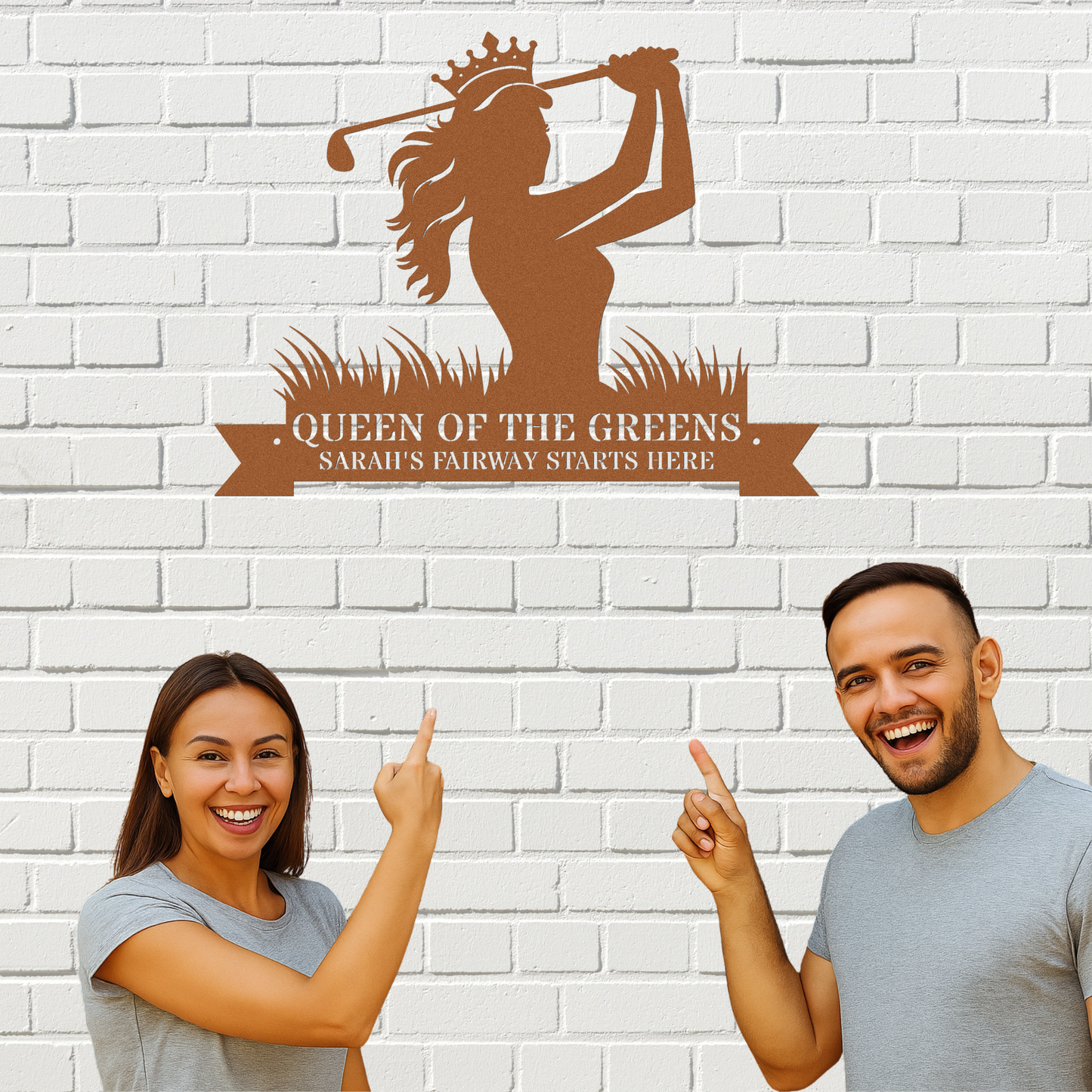 Sarah's Fairway-Personalized Metal sign