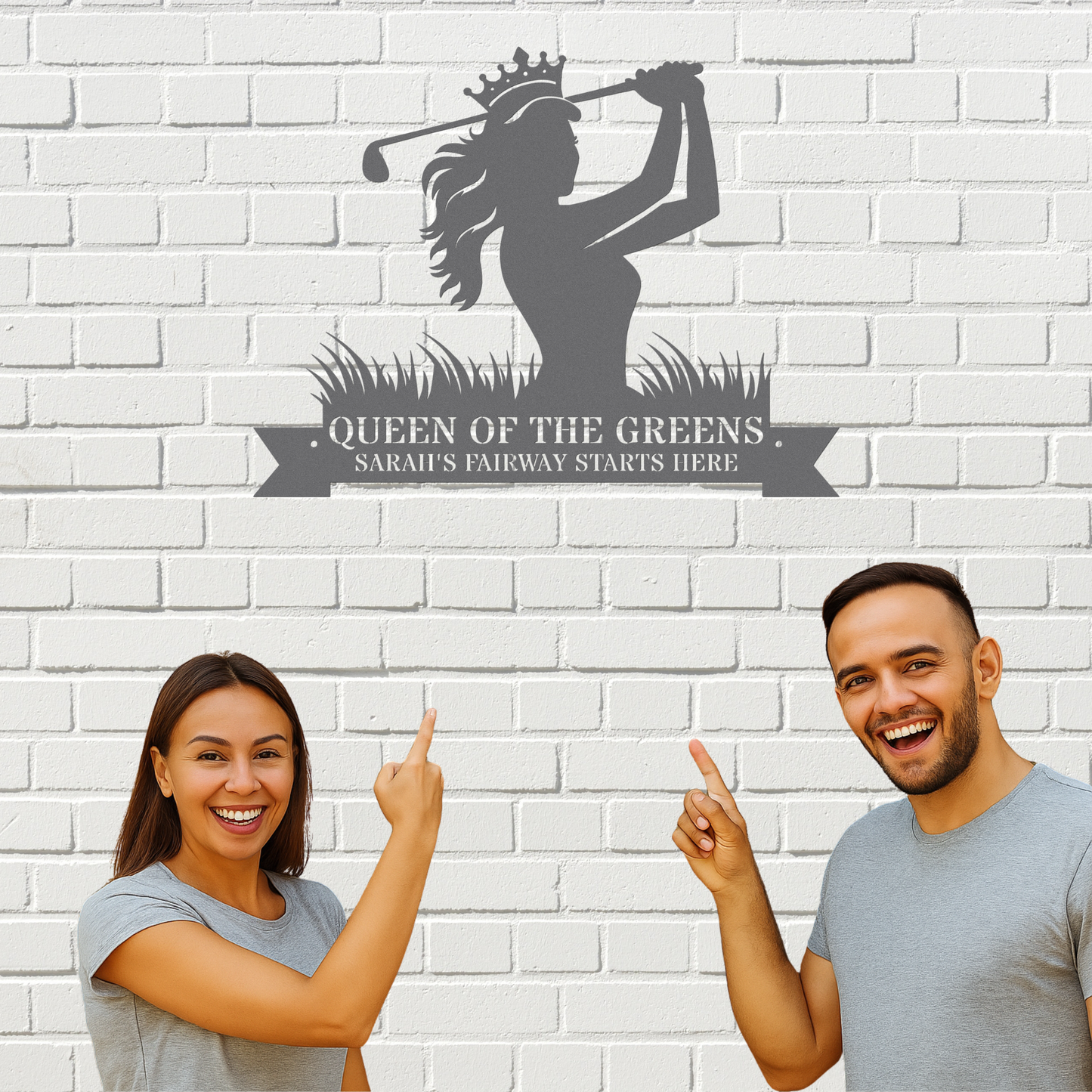 Sarah's Fairway-Personalized Metal sign