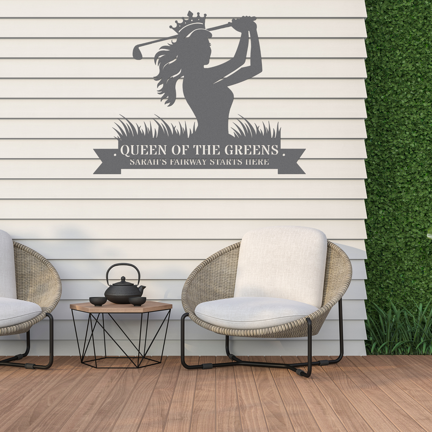 Sarah's Fairway-Personalized Metal sign