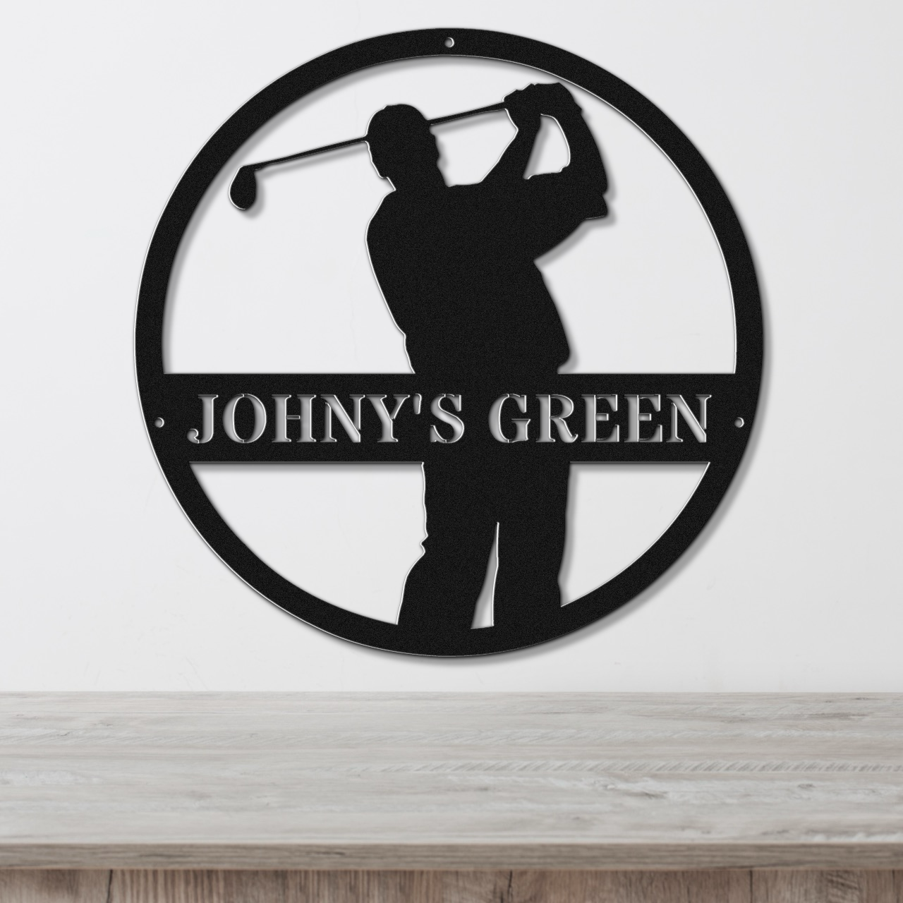 Johny's Green-personalized metal wall art