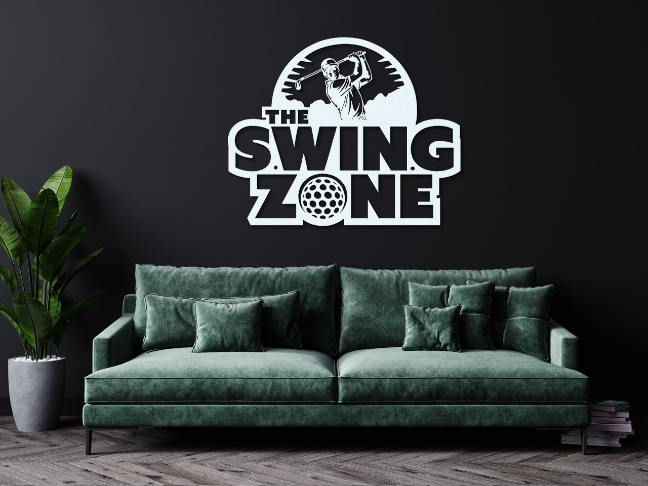 The Swing Zone- Metal Wall sign for Swingers
