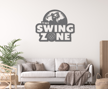 The Swing Zone- Metal Wall sign for Swingers