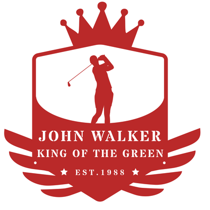 King of the Green Golf Metal Sign Red