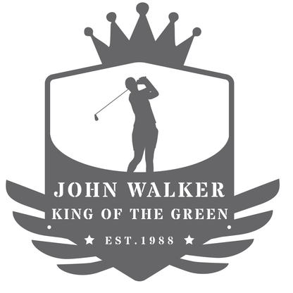 King of the Green Golf Metal Sign Silver