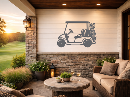 Golf Cart Parking Only Metal Sign