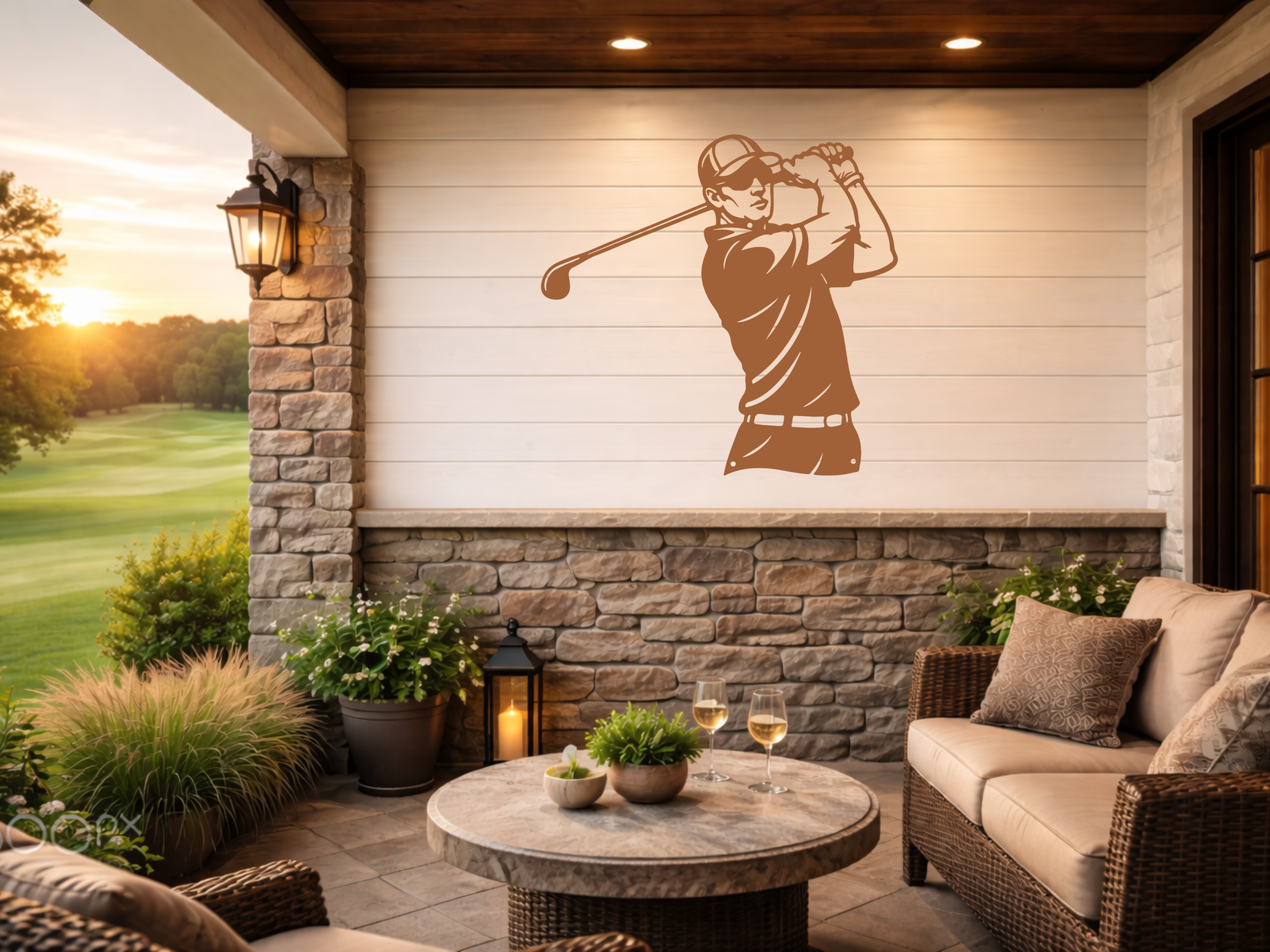 Golf Metal Wall Sign – Simple Golf Decor