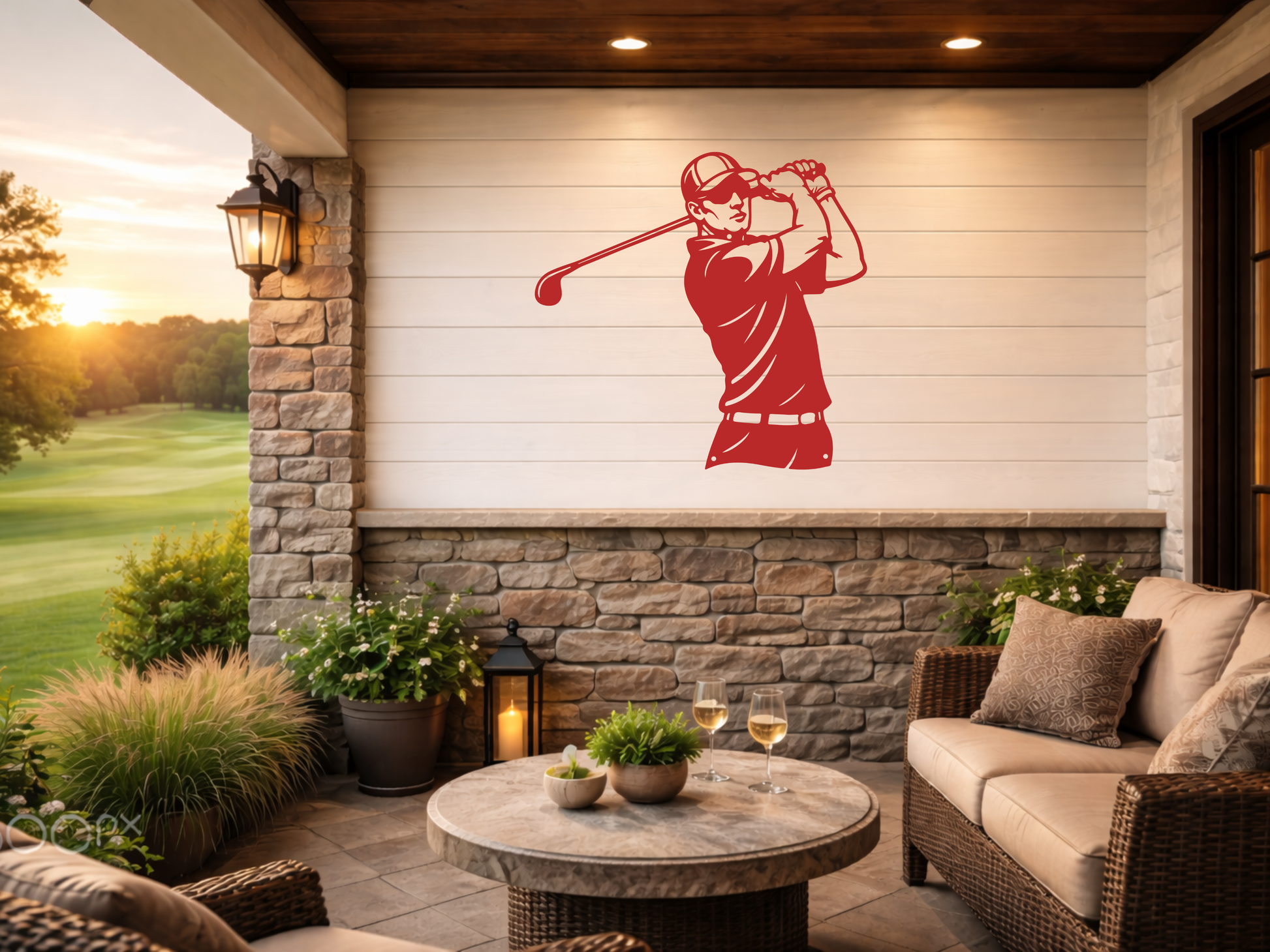 Golf Metal Wall Sign – Simple Golf Decor