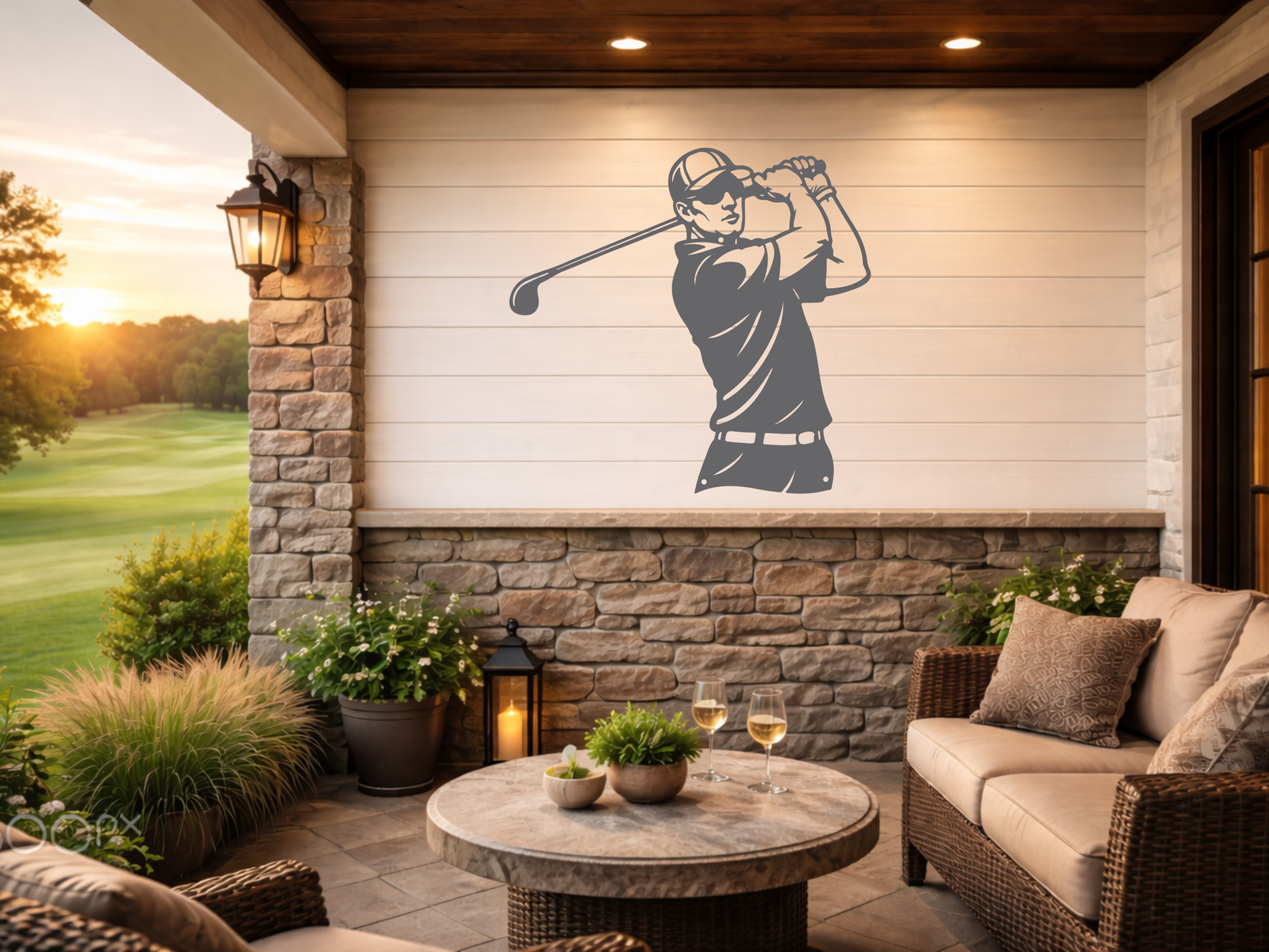 Golf Metal Wall Sign – Simple Golf Decor