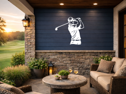 Golf Metal Wall Sign – Simple Golf Decor