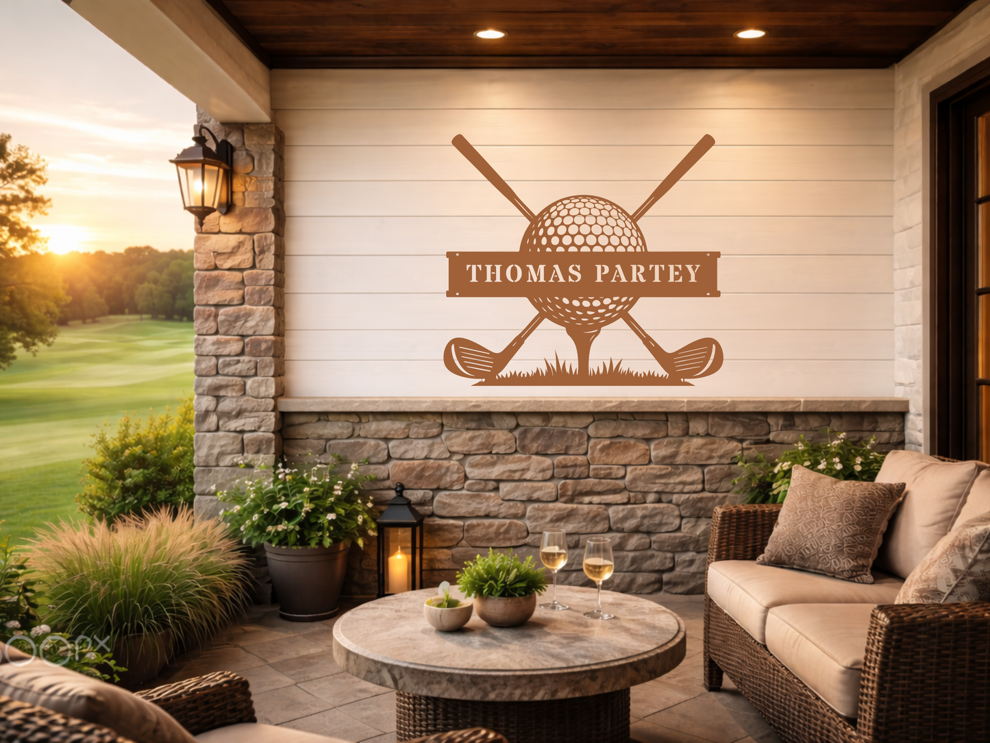 Personalised Golf Club Metal Sign