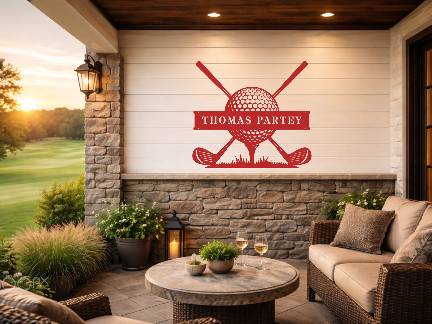 Personalised Golf Club Metal Sign