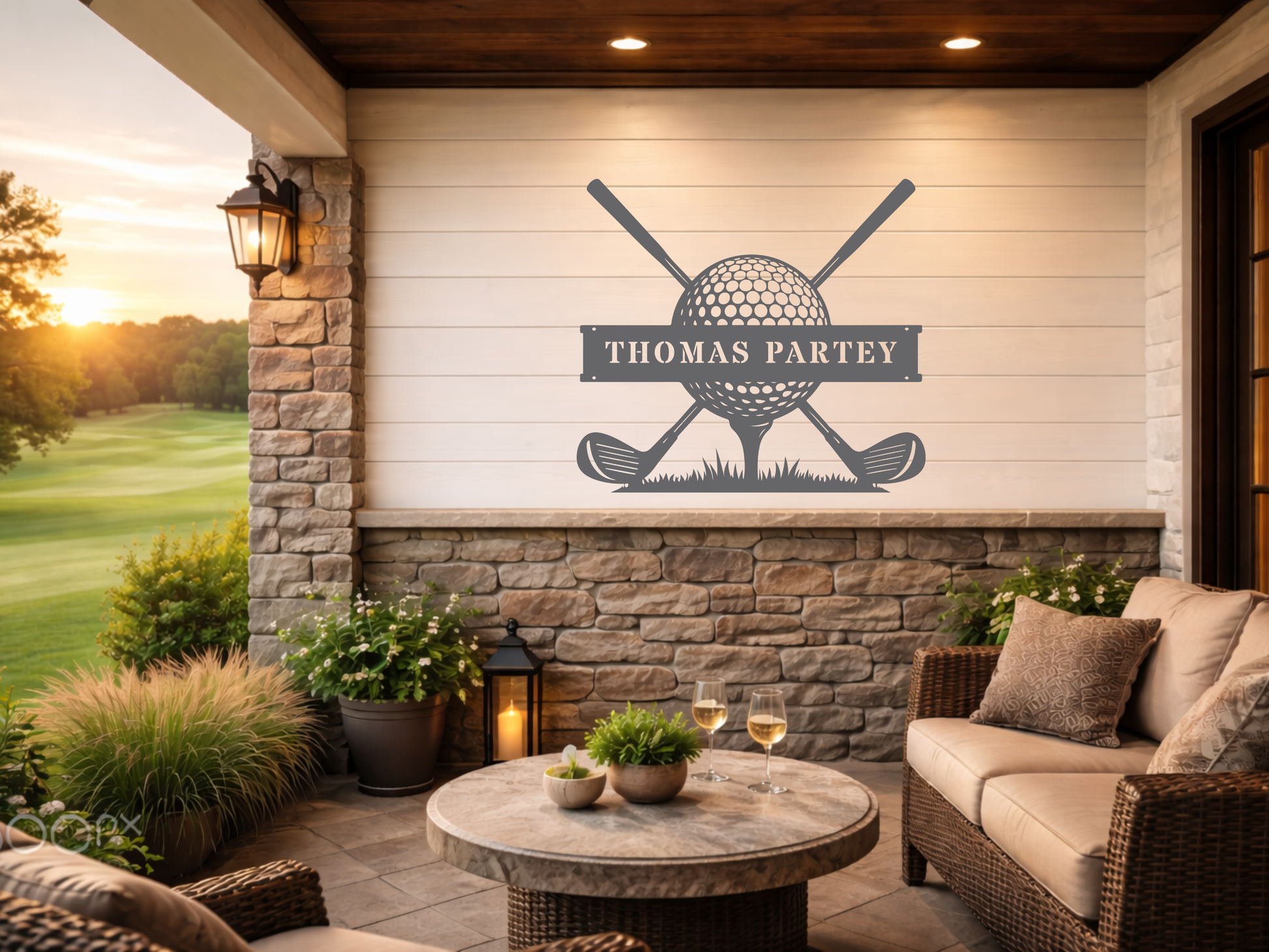 Personalised Golf Club Metal Sign