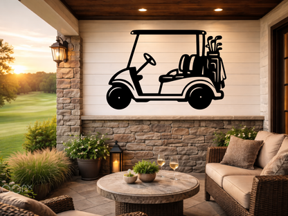 Golf Cart Parking Only Metal Sign