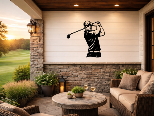 Golf Metal Wall Sign – Simple Golf Decor