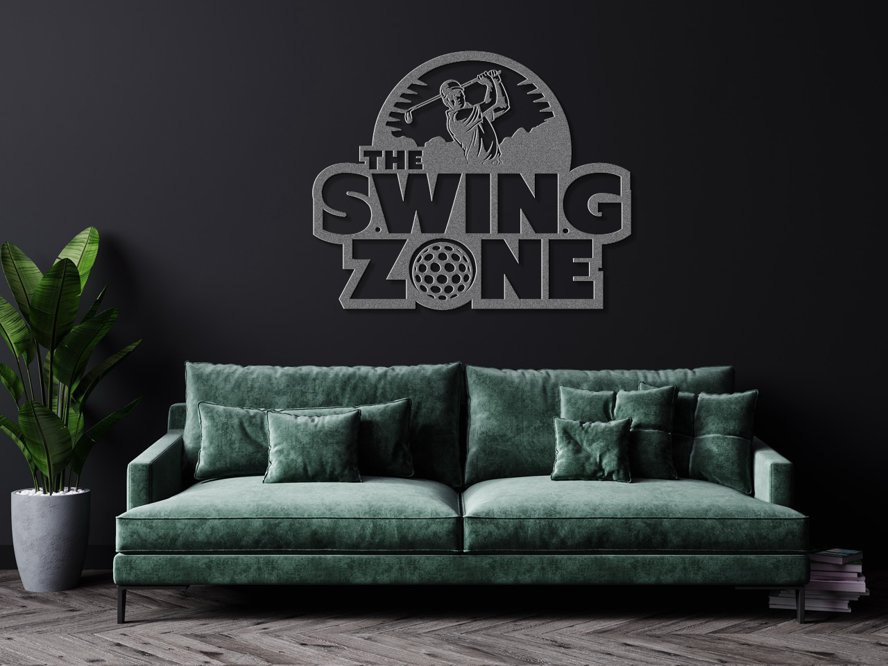The Swing Zone- Metal Wall sign for Swingers