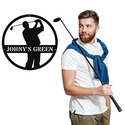 Johny's Green-personalized metal wall art
