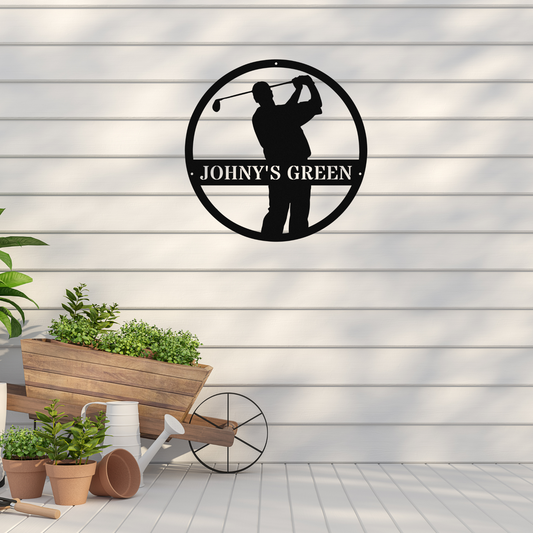 Johny's Green-personalized metal wall art