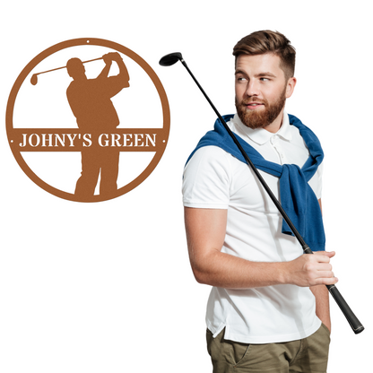 Johny's Green-personalized metal wall art