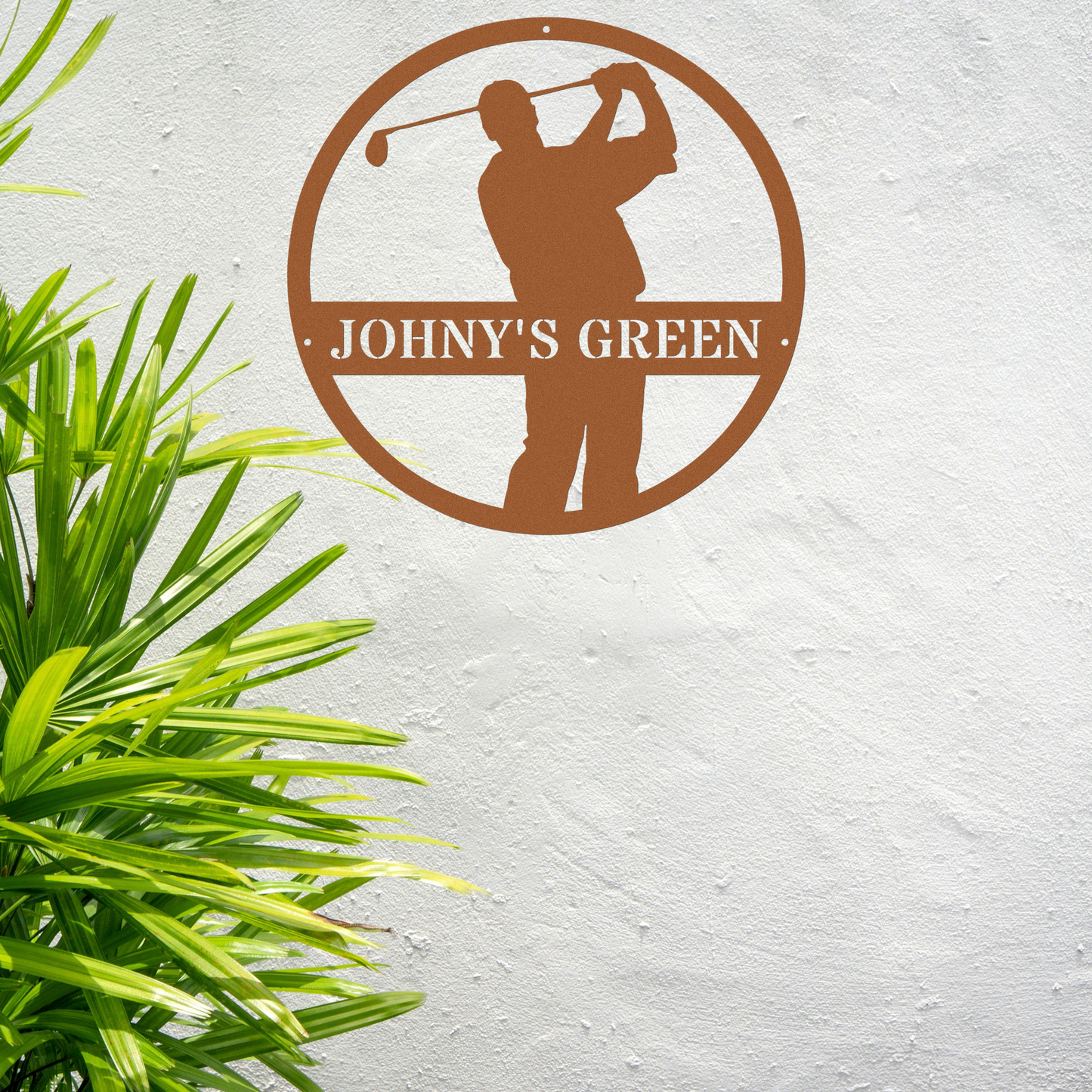 Johny's Green-personalized metal wall art