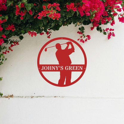 Johny's Green-personalized metal wall art