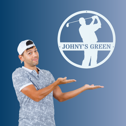 Johny's Green-personalized metal wall art