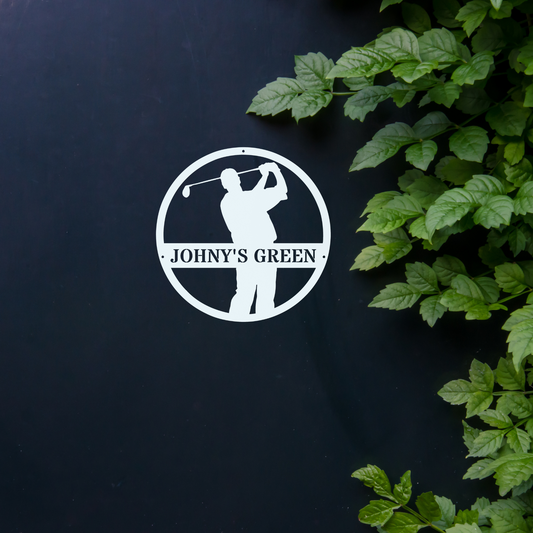Johny's Green-personalized metal wall art