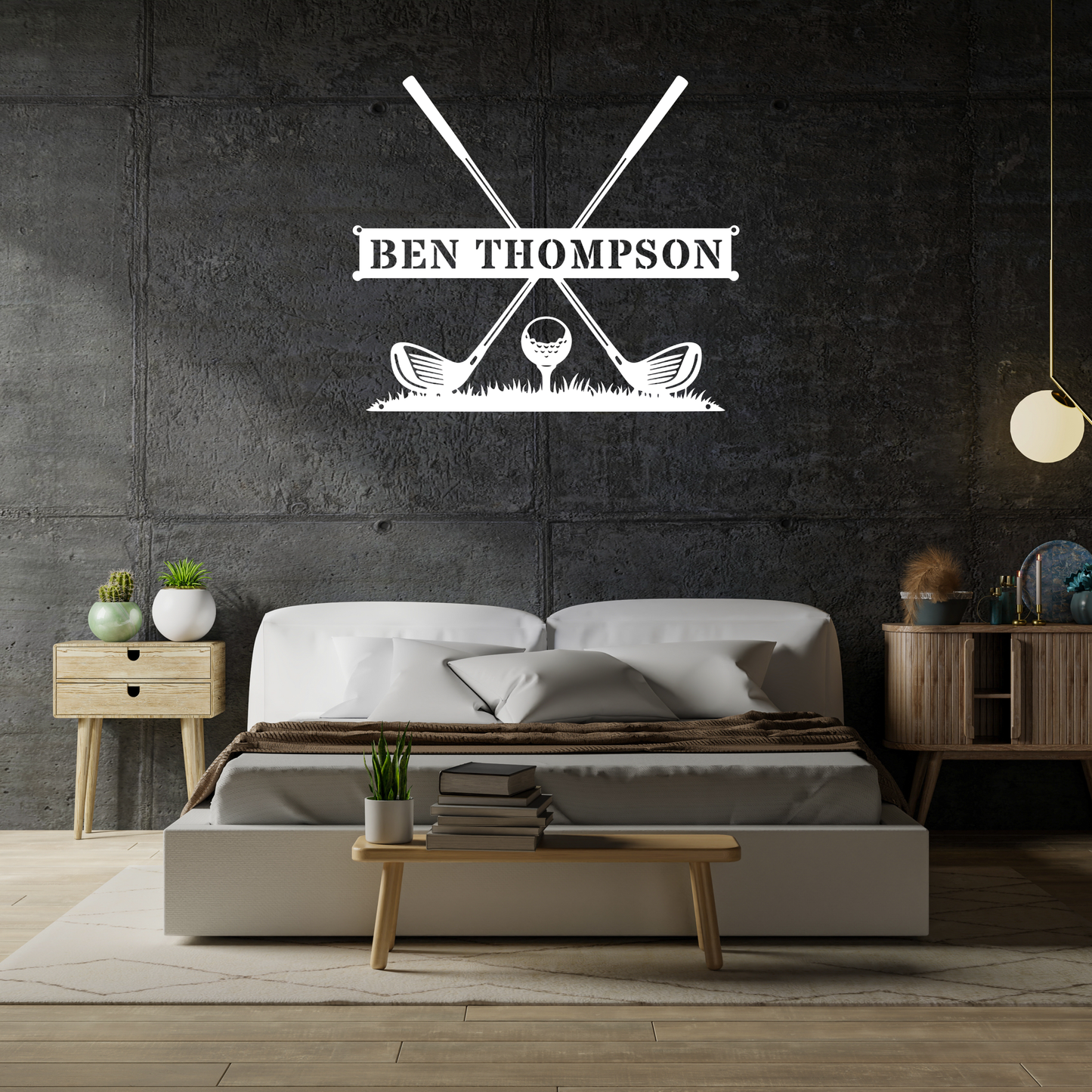 Personalised Golf Name Metal Sign