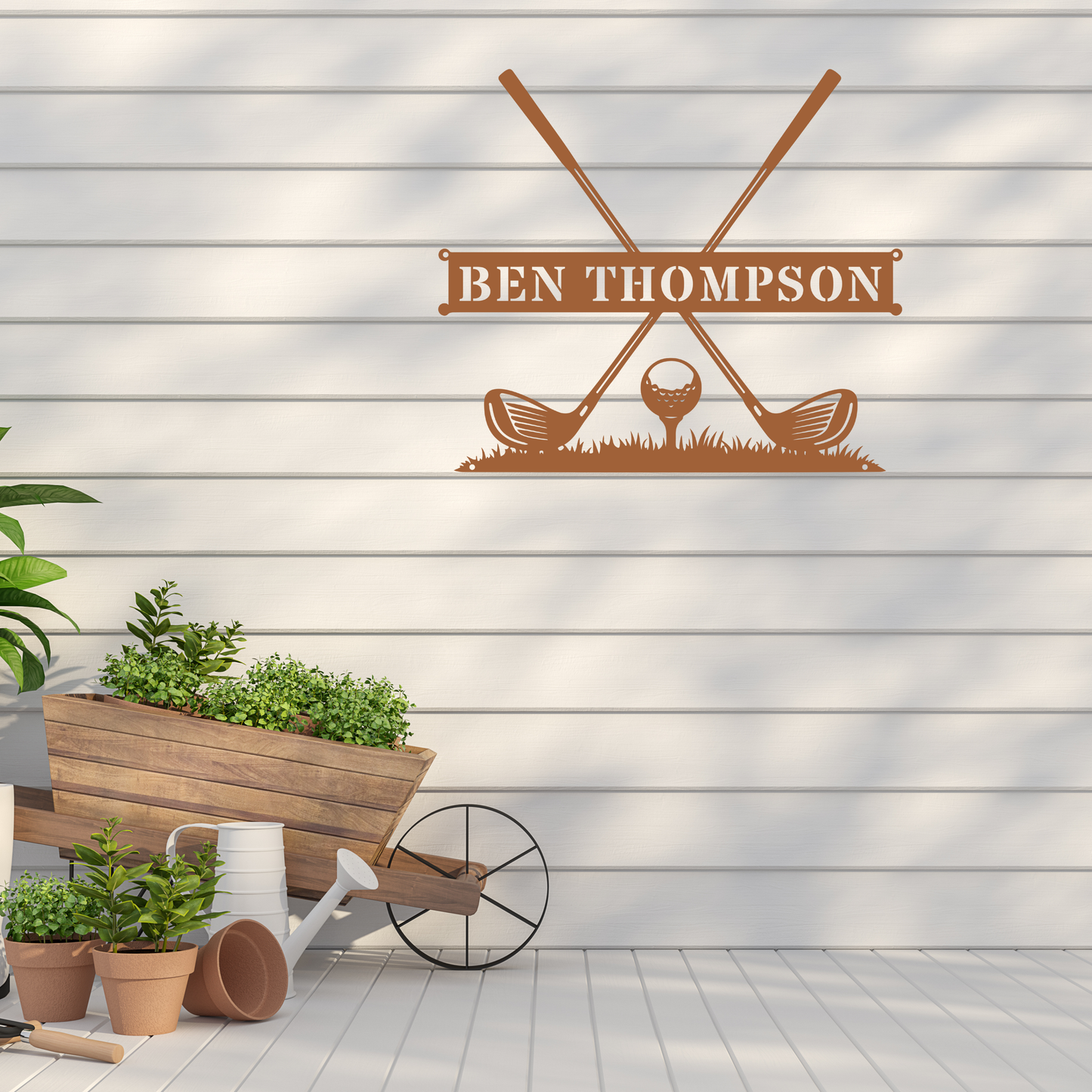 Personalised Golf Name Metal Sign