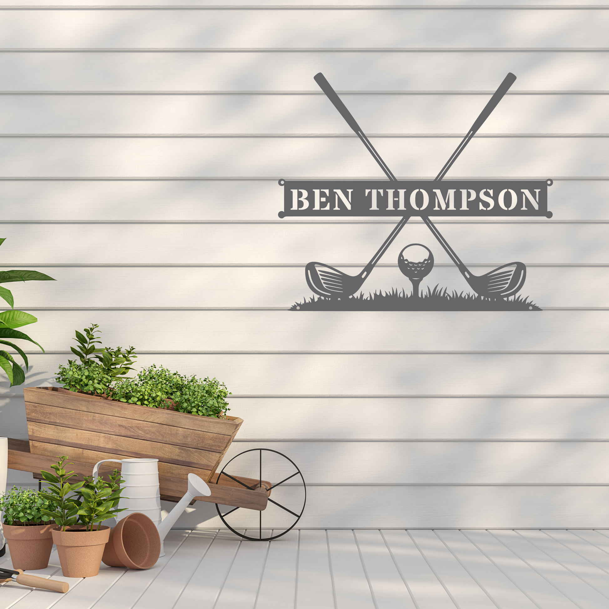 Personalised Golf Name Metal Sign