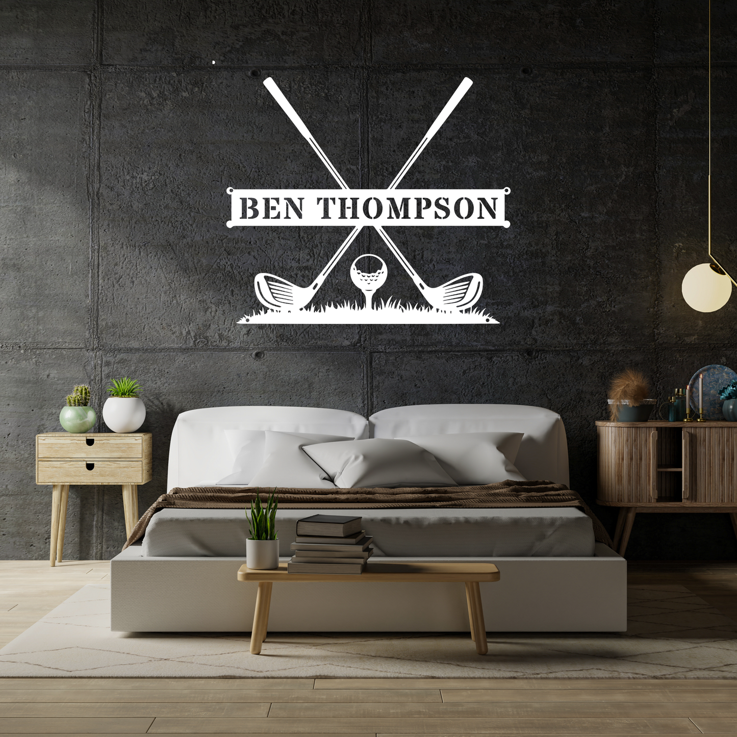 Personalised Golf Name Metal Sign