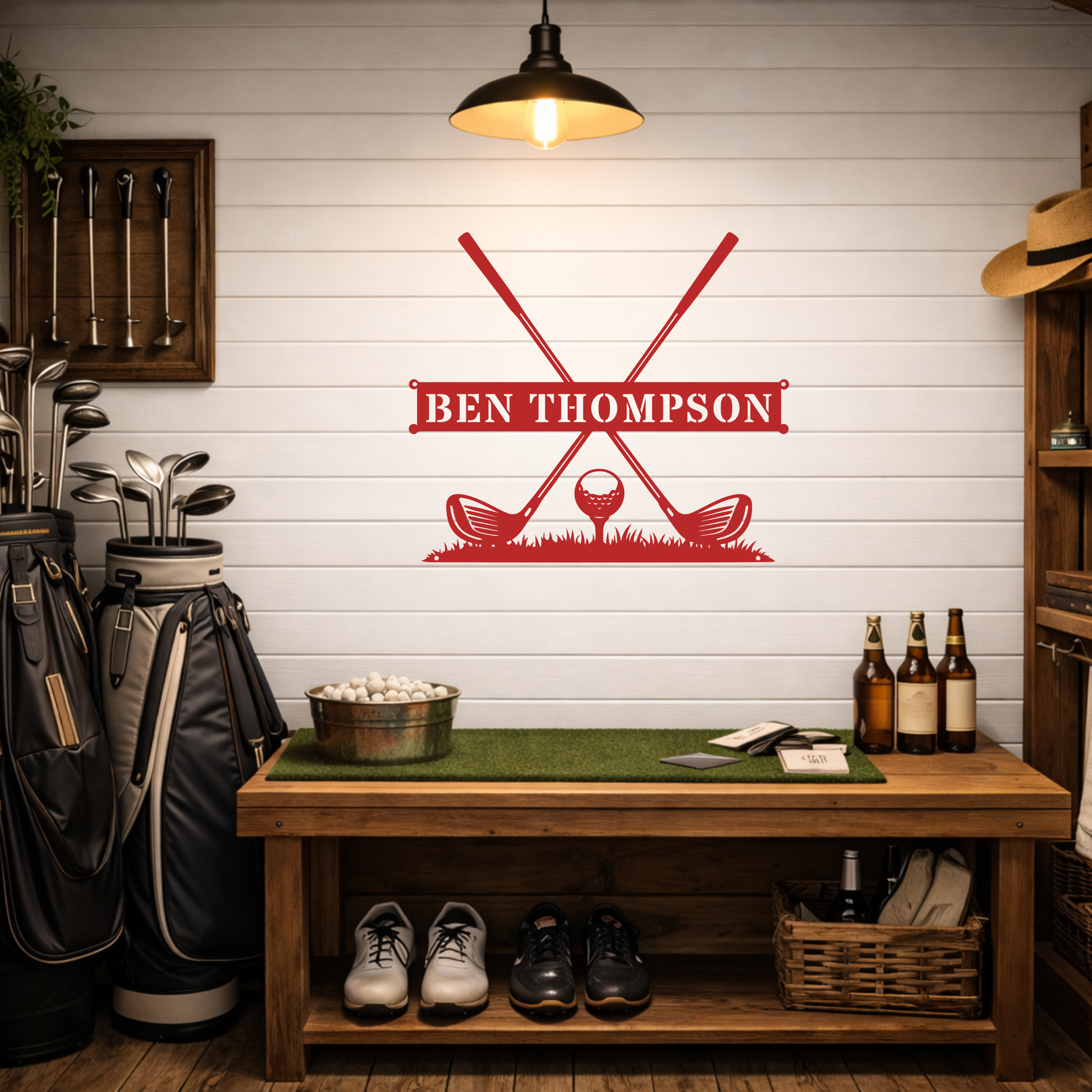 Personalised Golf Name Metal Sign