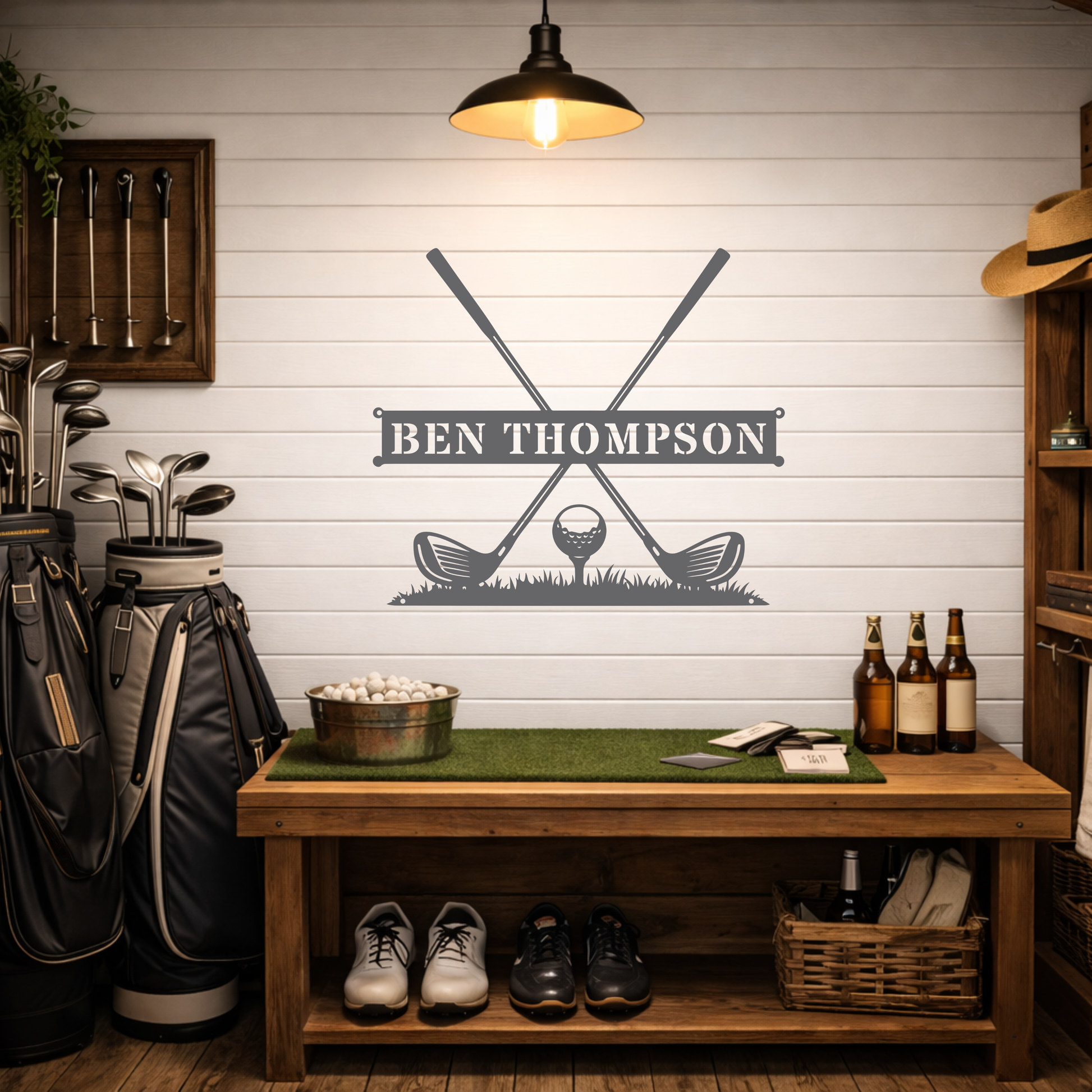 Personalised Golf Name Metal Sign