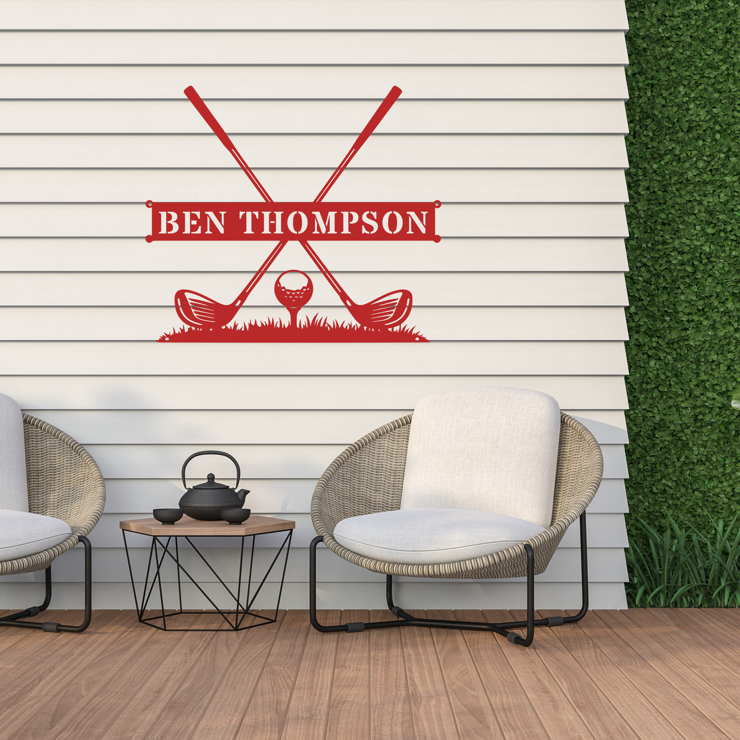Personalised Golf Name Metal Sign