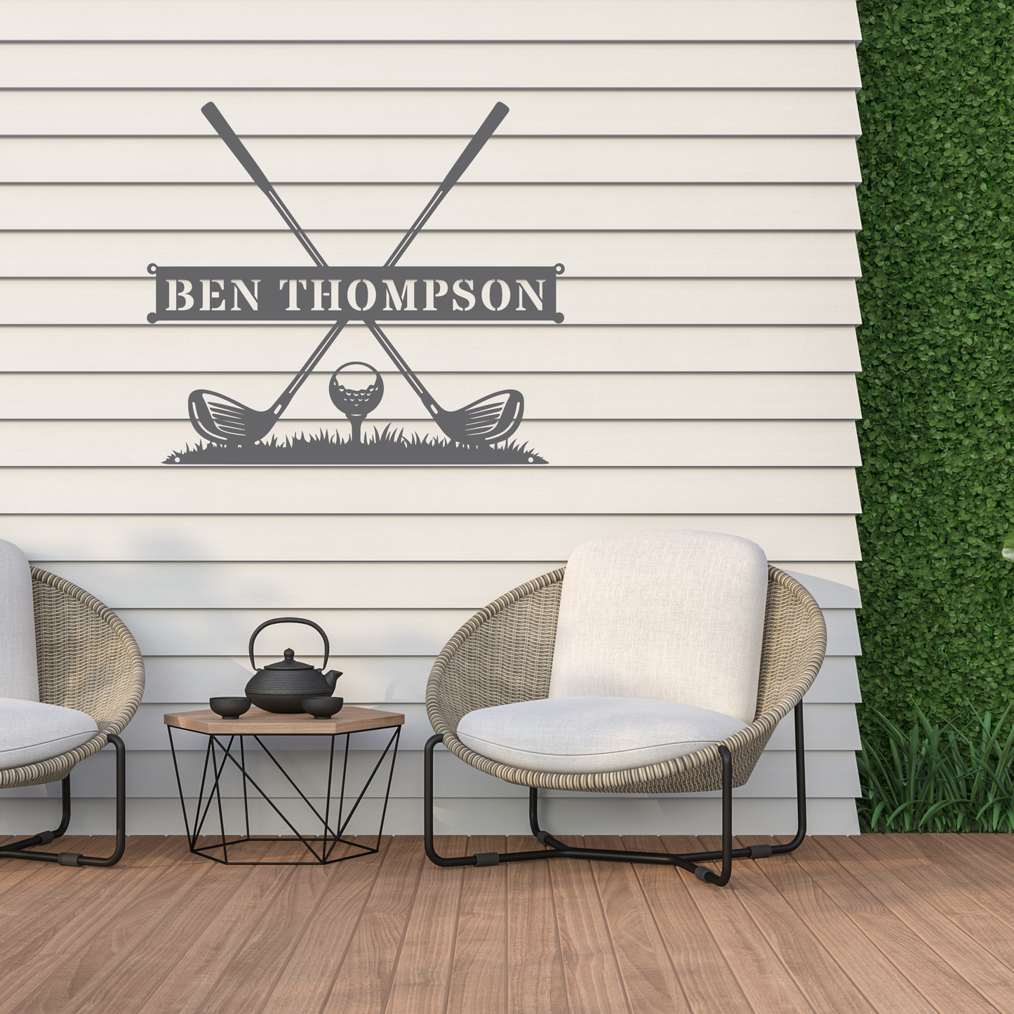 Personalised Golf Name Metal Sign