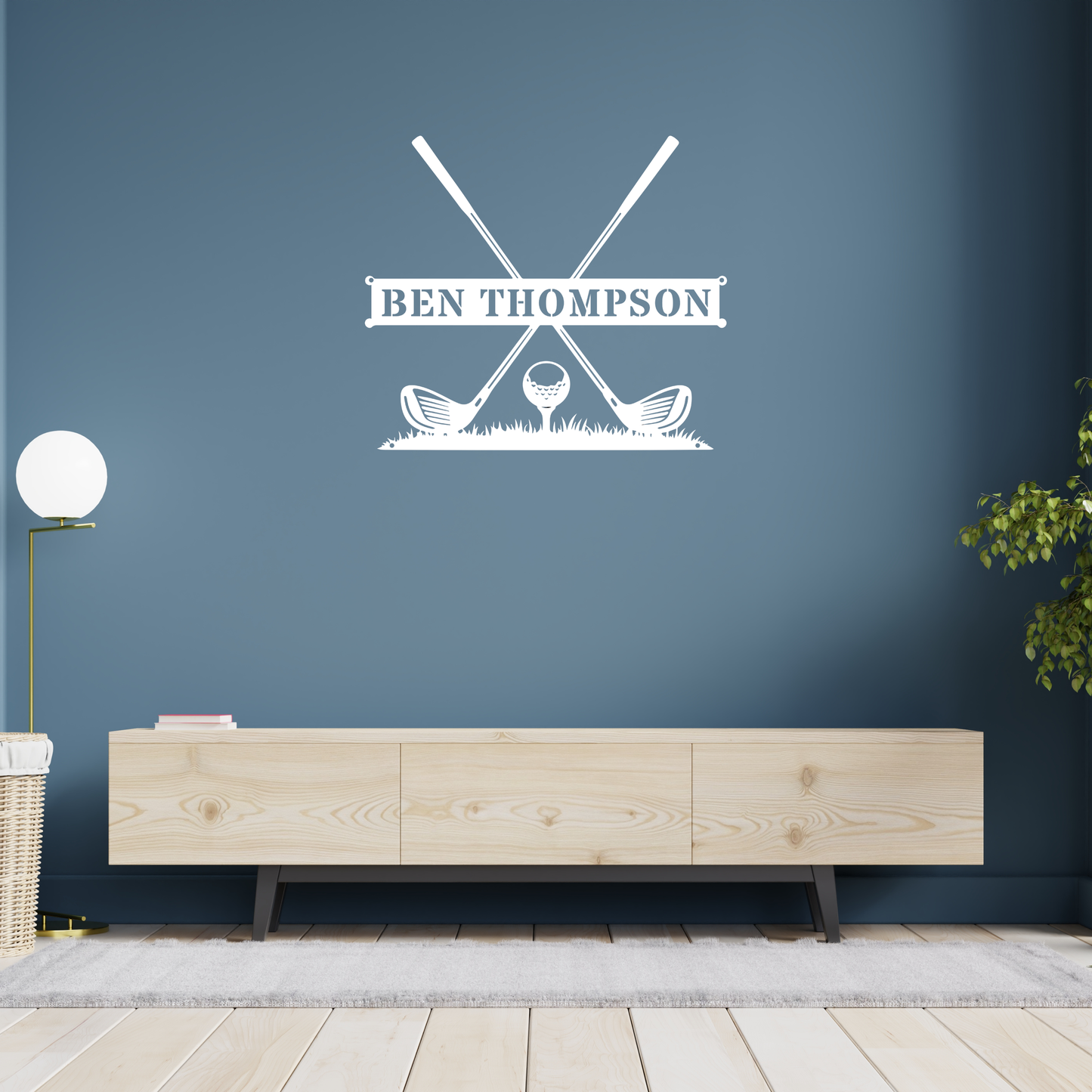 Personalised Golf Name Metal Sign