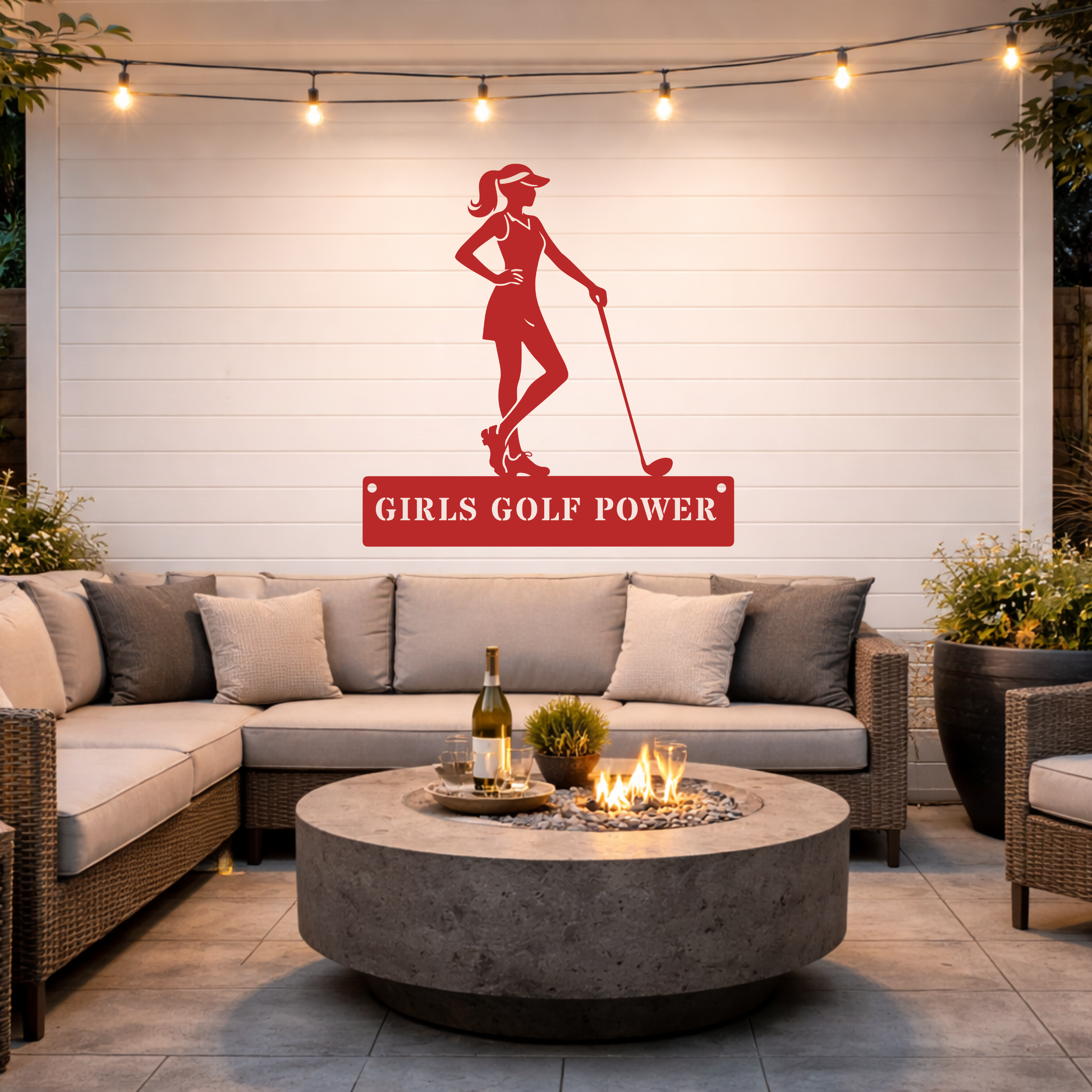 Girls Golf Power Wall Sign – Women’s Golf Art
