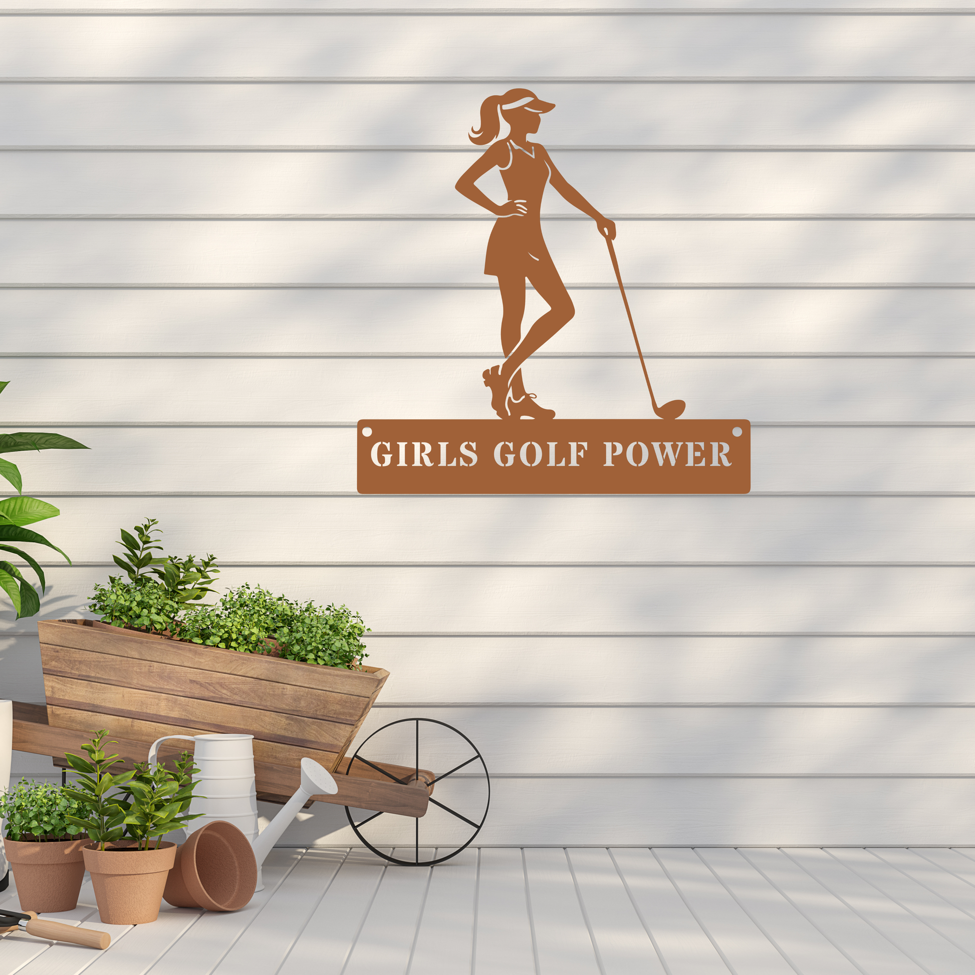 Girls Golf Power Wall Sign – Women’s Golf Art